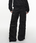 PUCKERING JOGGER PANTS (UNISEX) BLACK