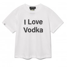 I Love Vodka T-shirt (NEW CROP VER.) (White)