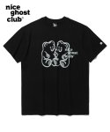 나이스고스트클럽(NICEGHOSTCLUB) 구미 베어&로고 티셔츠_블랙(NG2DMUT501A)