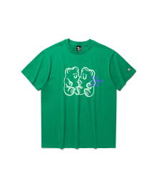 GUMMY BEAR&LOGO TEE_GREEN(NG2DMUT501A)