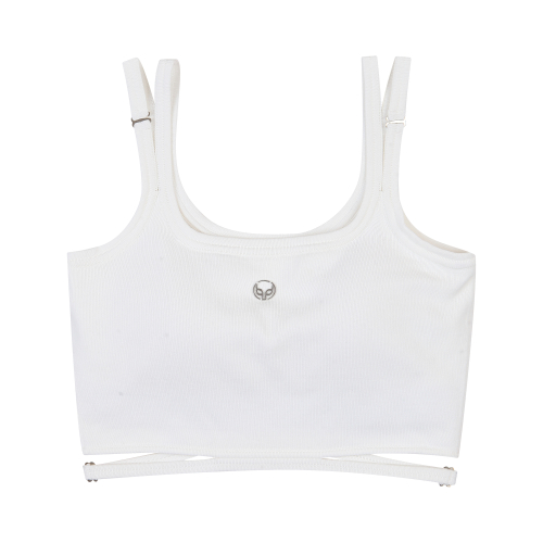 CUT OUT CROPPED BRA топ WHITE BP2BR003