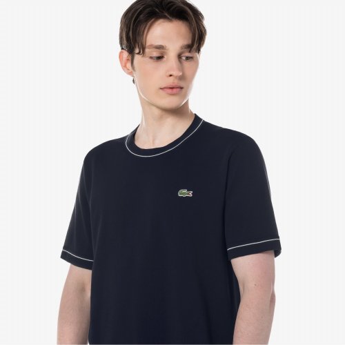 라코스테(Lacoste) 남성 반팔 크루넥 스웨터 티셔츠 [다크네이비] - 139,300 | 무신사 스토어