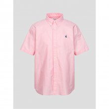 [REGULAR] 옥스포드 솔리드 반팔 셔츠  핑크 (BC3365C50X)
