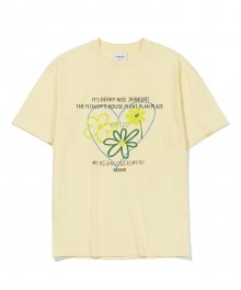 블루밍 플라워 티셔츠_레몬