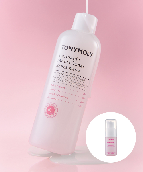 토니모리 세라마이드 모찌 토너 500ml (+버블 세럼 30ml)