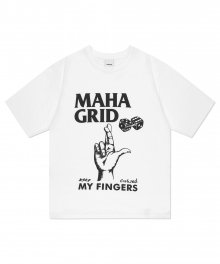 MY FINGERS TEE WHITE(MG2DMMT530A)