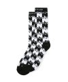 Checkerboard Socks White/Black