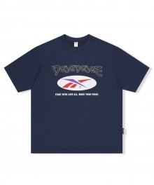 YESEYESEE x Reebok Mesh Work Out Tee Normal Navy