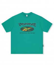 YESEYESEE x Reebok Mesh Work Out Tee Turquoise Blue