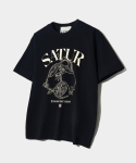 세터(SATUR) 카프리 시트론 드로잉 썸머 그래픽 반팔 티셔츠 클래식 블랙