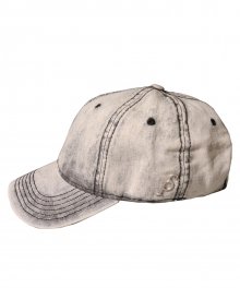 VINTAGE WASHING GRAY DENIM BALL CAP