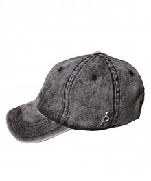 VINTAGE WASHING BLACK DENIM BALL CAP