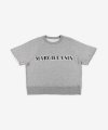 여성 로고 반소매 티셔츠 - 그레이 멜란지 다크 / S52GU0198S25575853M