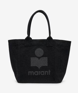 이자벨마랑(ISABEL MARANT) 여성 옌키 로고 토트백 - 블랙 / PM0002FAA1X46M01BK