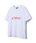 일꼬르소(IL CORSO) 시그니처 아트웍 반팔 티셔츠 화이트 IETS3E401WT