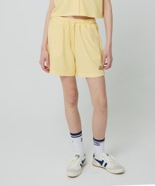 W TERRY SHORTS [YELLOW]