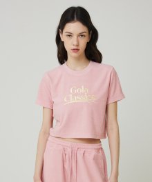 TERRY GRAPHIC T-SHIRTS [PINK]