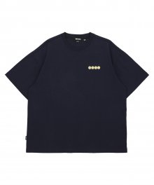 LETTERING GRAPHIC T-SHIRTS [NAVY]