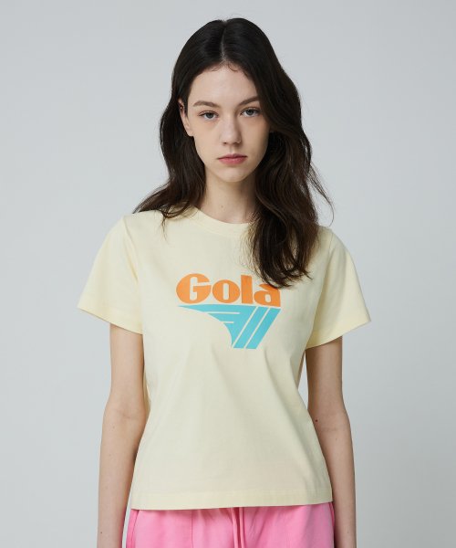 골라(GOLA) W COLOR BIG LOGO T-SHIRTS [CREAM] - 사이즈 & 후기 | 무신사 골라(GOLA)  W COLOR BIG LOGO T-SHIRTS [CREAM] - 사이즈... 