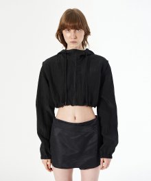 CROPPED HOODIE JUMPER (black)