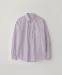 스트라이프 셔츠 (KUWAMURA fabric)_PINK MUHLY
