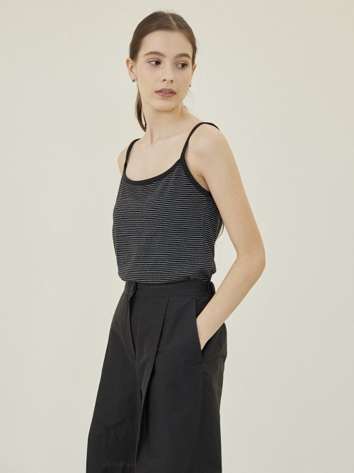 르쏠레일마띠네(LE SOLEIL MATINEE) Contrasting Stripe Sleeveless [BLACK] - 사이즈 & 후기 | 무신사