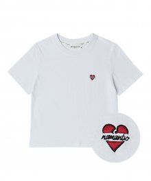 [WOMENS EDITION] 노맨틱 로고 여성 반팔 티셔츠 화이트