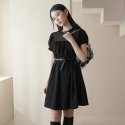 미미몽드(MIMI MONDE) 쉬어 리본 드레스(블랙)