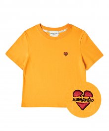 [WOMENS EDITION] 노맨틱 로고 여성 반팔 티셔츠 옐로우