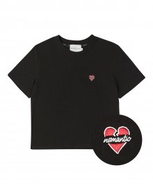 [WOMENS EDITION] 노맨틱 로고 여성 반팔 티셔츠 블랙