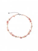 웨이브유니온(WAVE UNION) Natural gemstone Necklace pink