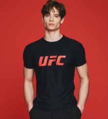 UFC 텐션 빅로고 머슬핏 반팔 티셔츠 블랙 U4SSU2322BK