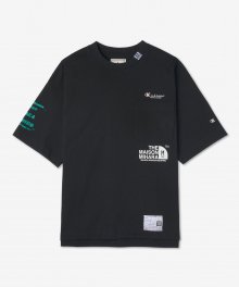 남성 로고 프린트 크루넥 티셔츠 - 블랙 / A10TS692BLACK