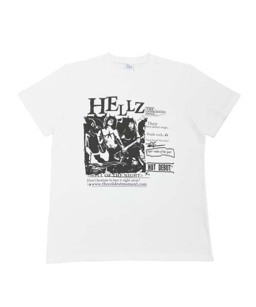Tシャツ・カットソー THE COLDEST MOMENT TCM hellz T white 더콜디스트모먼트(THE COLDEST MOMENT) TCM hellz T (white