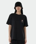 S23MUFTS79 [스노우피크 X 라인프렌즈] 캠핑 반팔 티셔츠 Dark Charcoal
