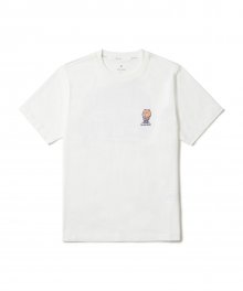S23MUFTS79 [스노우피크 X 라인프렌즈] 캠핑 반팔 티셔츠 Off White