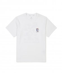 S23MMFTS82 [스노우피크 X 라인프렌즈] 트립 반팔 티셔츠 White
