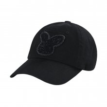 FUZZY RABBIT BOUCLE BALL CAP BLACK