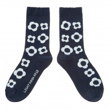 200N FLOWER CREW SOCKS NAVY