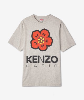 겐조(KENZO) 보크 플라워 반소매 티셔츠 - 그레이 / FD55TS4454SO93