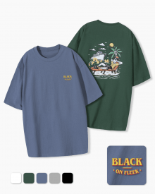 [2PACK] BLACK ON FLEEK 하프 티셔츠_5COLOR