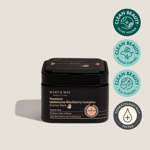 마리엔메이(MARY&MAY) 프리미엄 이데베논 블랙베리 콤플렉스 에센스 마스크 20매 - 25,900 | 무신사 스토어
