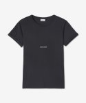 생로랑(SAINT LAURENT) 남성 리브 고쉬 반소매 티셔츠 - 블랙 / 464572YB2DQ1000