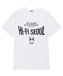 콤팩트 레코드 바(KOMPAKT RECORD BAR) Hi Fi Seoul T-Shirts - White