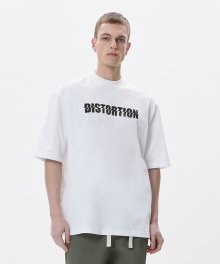 DISTORTION 레터링 오버 티셔츠 (오프화이트)_ PD1TS1818