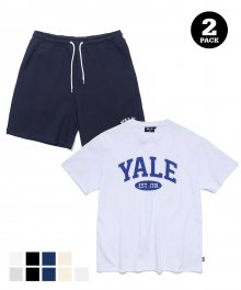 [2PACK] 2 TONE ARCH TEE + SHORT PANTS
