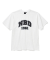 NBD 클래식 로고 반팔 티셔츠 화이트블랙