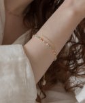 메리모티브(MERRYMOTIVE) [2way] Pastel candy chain 925 silver bracelet/anklet