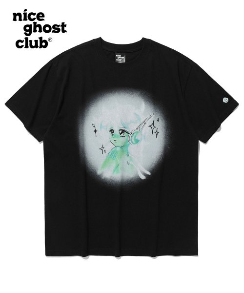 나이스고스트클럽(NICE GHOST CLUB) ANI. SERIES 고스트 오프 더 퓨쳐 티셔츠_블랙(NG2DMUT580A) - 39,200 | 무신사 스토어