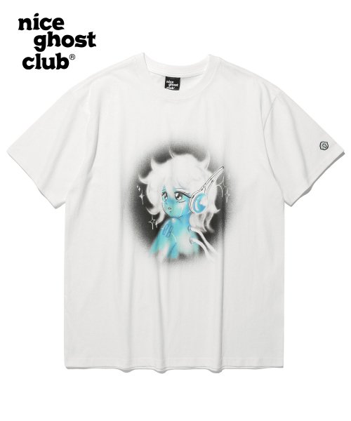 나이스고스트클럽(NICE GHOST CLUB) ANI. SERIES 고스트 오프 더 퓨쳐 티셔츠_화이트(NG2DMUT580A) - 44,100 | 무신사 스토어